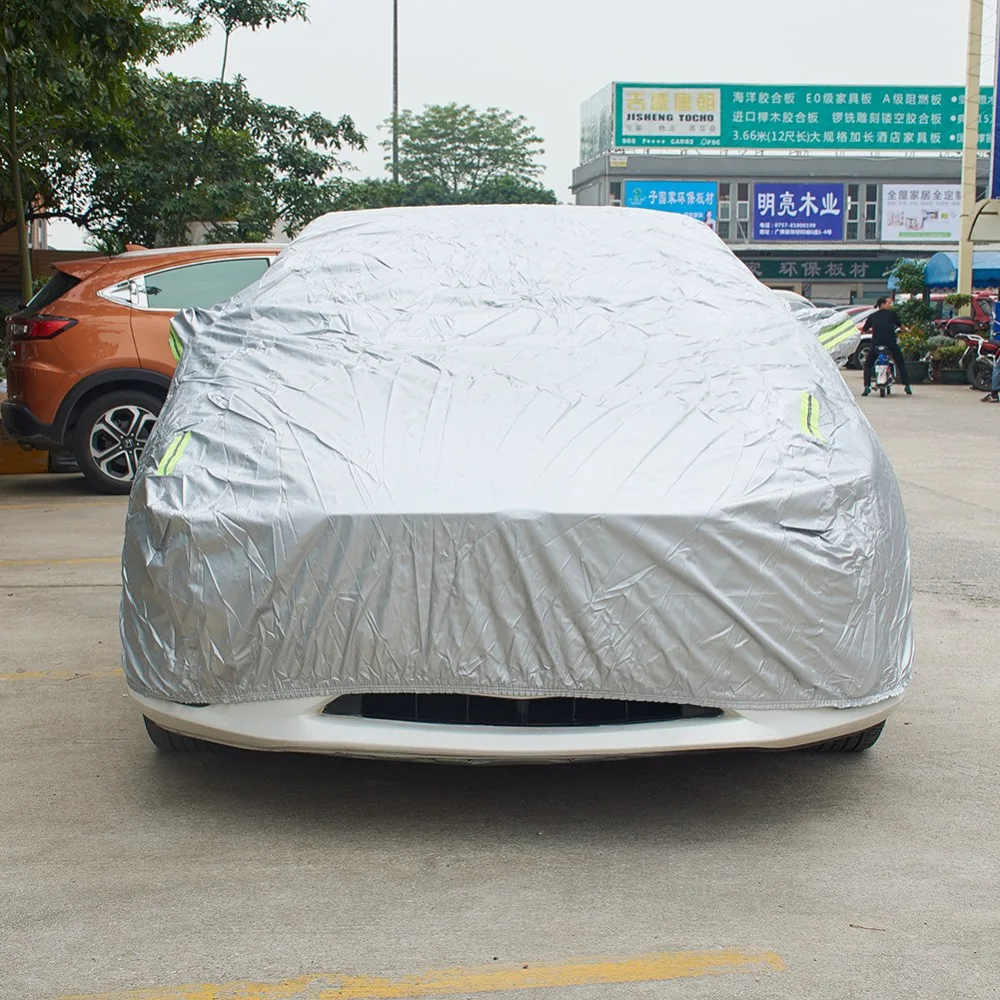 Полный автомобильный чехол наружная защита автомобильные чехлы Снежный Мороз солнцезащитный Нейлон автомобильные аксессуары 1 шт