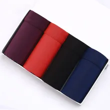 4 штуки в партии, модное высокое качество бамбуковое нижнее белье Для мужчин 4 Размеры s мужские боксеры нижнее бельё плюс Размеры плоскостопия трусы