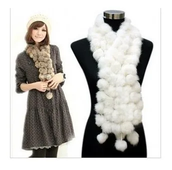 

2014 spring new genuine rabbit fur scarf women's long fur muffler scarf fur scarves for autumn winter
