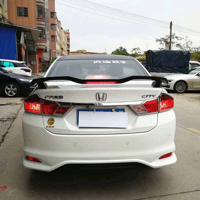 ABS Plastic Paint Painting Color Rear Trunk Spoiler For Honda City