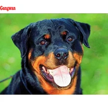 Фото на заказ Алмазная картина Ротвейлер Собака 5D Сделай Сам Вышивка крестиком 3D Алмазная вышивка мозаика Стразы картина домашний декор
