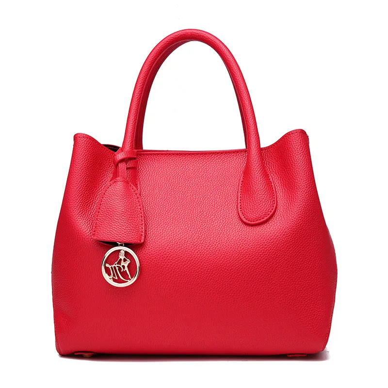 

Red PU Leather Ladies Bags Handbag Elegant Women's Crossbody Shoulder Bag Large Capacity Casual Tote Bag Zip Female Bag Set Pink