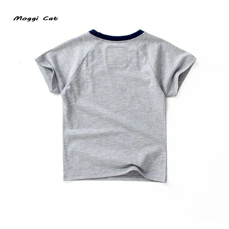 Moggi Cat Fashion Short Sleeves T-Shirts For Boys Girls Music T Shirt Kids Baby Girl Tops 3-7 Years Design Cotton T shirt (12)