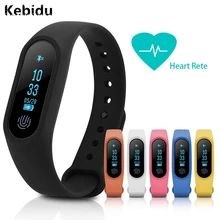 Kebidu Bluetooth M2 шагомер браслет сердечного ритма фитнес-Браслет спортивный монитор трекер Шагомер