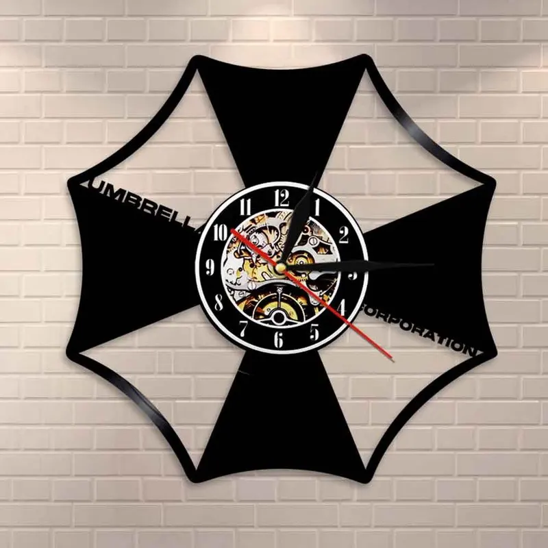 

2018 Special Offer Horloge Mural Klok Free Shipping Music Wall Clock Vinyl Retro Nostalgia Resident Evil 2 Biochemical Crisis
