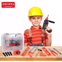 Zhorya ролевые инструменты игрушки для мальчиков моделирование пилы дрель образовательный ремонт игровой инструмент Модель Набор дом обслуживание создатель подарки