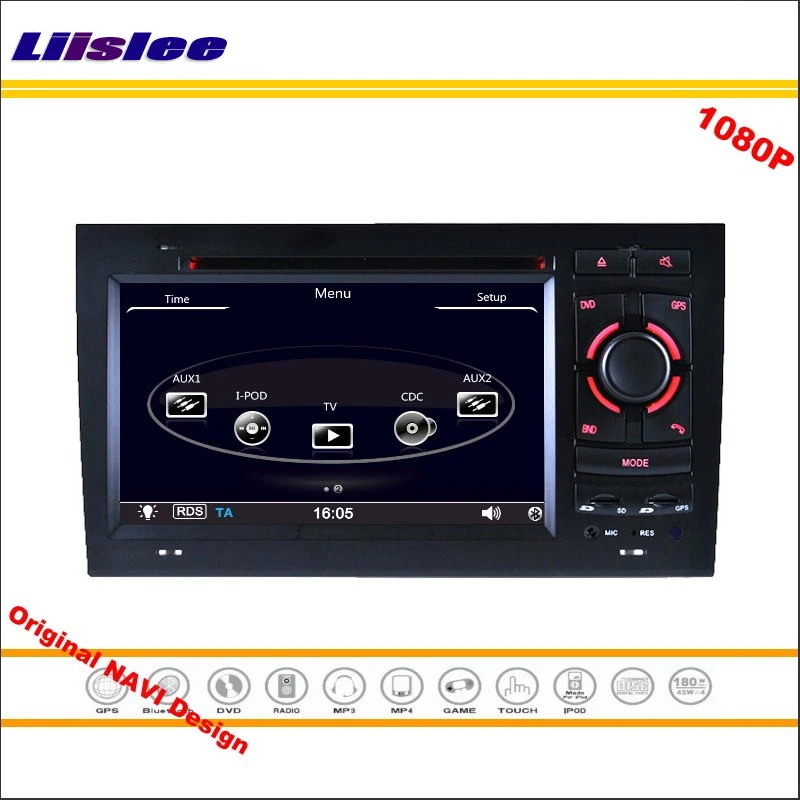 Clearance Liislee For SEAT Exeo 2008~2013 Car Stereo Radio CD DVD Player GPS NAVI Navigation 1080P HD Screen System (Original NAVI Design) 1