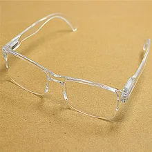 Мужские и женские белые прозрачные очки без оправы из смолы для чтения Пресбиопии, пластиковая оправа, очки для чтения, диоптрий 1,0 2,0 до 4,0 016
