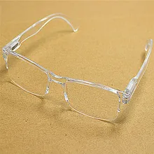 Masculino feminino branco claro sem aro resina presbiopia reader óculos moldura de plástico óculos de leitura diopter 1.0 2.0 a 4.0 016