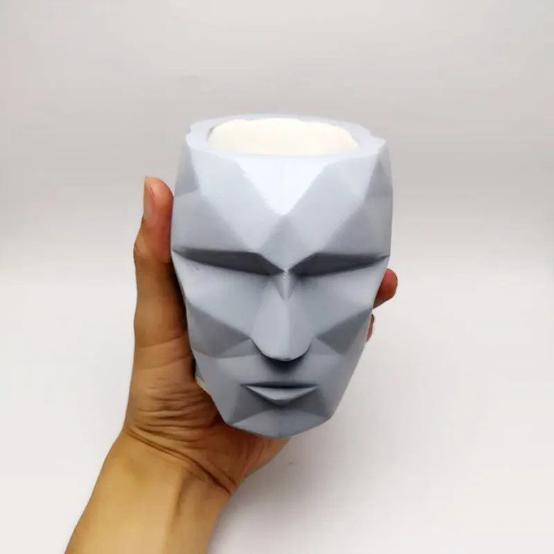 Большая 3D абстрактная ваза черепа силиконовая форма сделай сам Женский