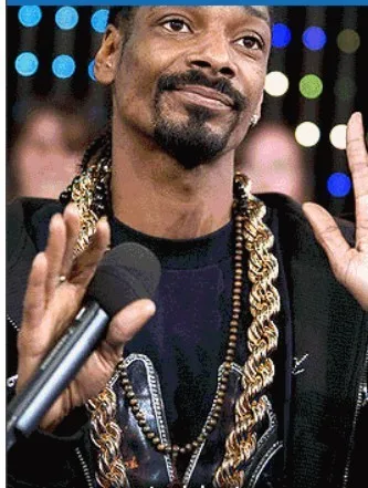 Jay-z big Gold Chains Yellow Gold Cuban 