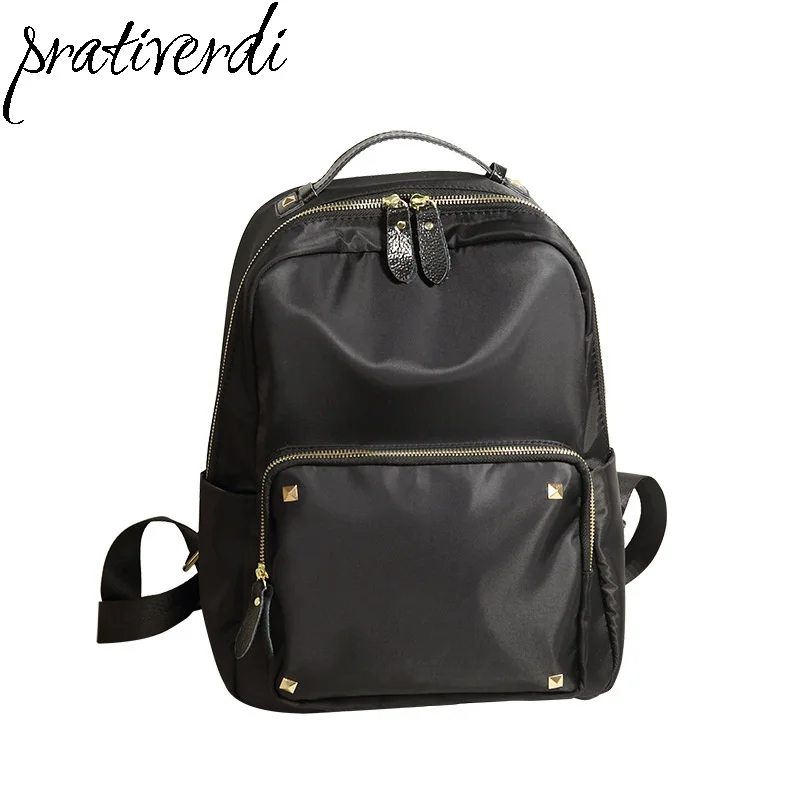 

2017 Fashion Brand Preppy Style Men Women PU Backpack for Boy's Girl's Unisex School Bags Laptop BackpackBlack Waterproof Bags