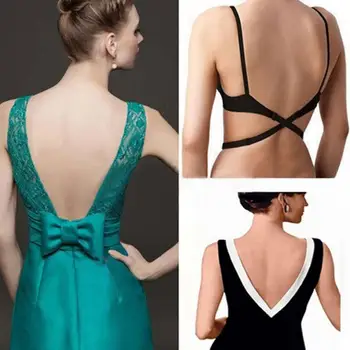 

Low Back Backless Adapter Converter Bra Strap Fully Adjustable Backless Extender Hook 3 Color