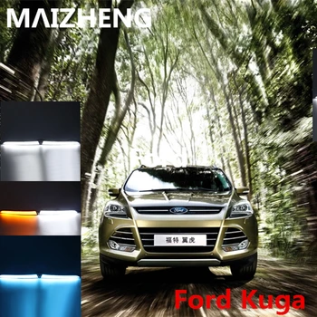 

three color ! Turn Signal Light and turn off Relay 12V LED CAR DRL Daytime Running light accessories for Ford Kuga 2013 2014