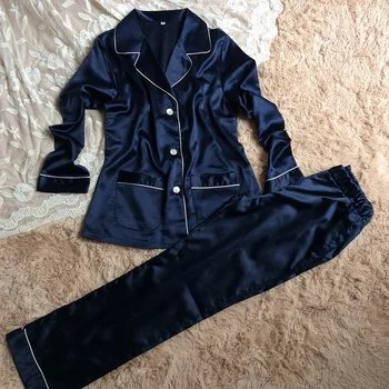 

Womens Silk Satin Pajamas Set Pajama Pyjamas Set Sleepwear Loungewear