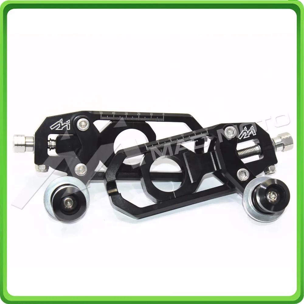 Aluminum motorcycle Chain Tensioner Adjuster with spool fit for YAMAHA R1 YZF R1 2004 2005 YZF-R1 04 05 Black (5)