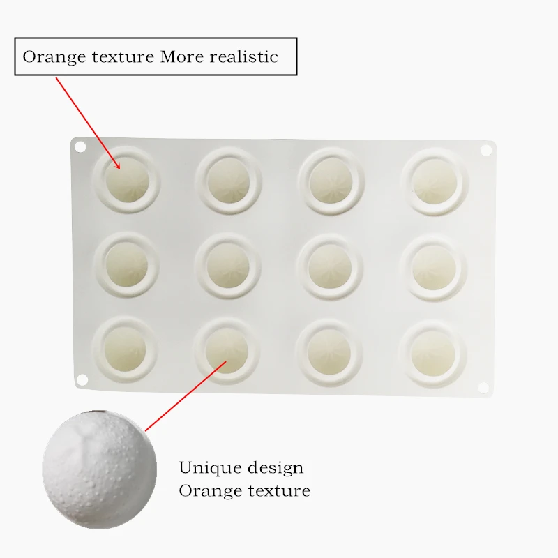 SHENHONG оранжевый торт форма для выпечки Десерт художественный мусс силиконовые 3D формы Silikonowe Moule Кондитерские шоколадные сковороды