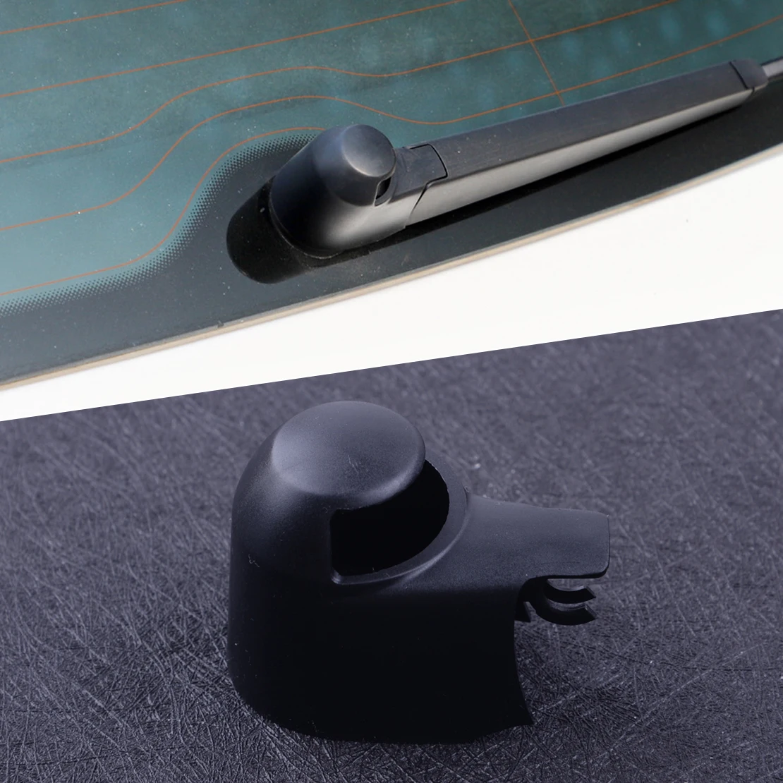 CITALL Car Rear Windshield Washer Window Wiper Arm Cap Nut Cover For VW