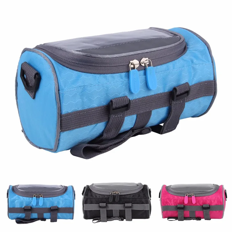 

Bicycle Front Tube Bag Waterproof Touch Screen Phone Pouch Waist Shoulder Pack Multi-functional Gym Fitness Bag