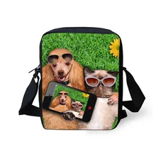 2016 Hot Casual Women Messenger Bags White Tiger Owl Pet Dog Crossbody Bag Bolsos Mujer Small Shoulder Bags Girls Handbags