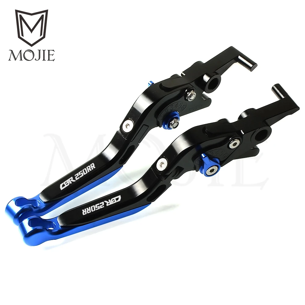 Для Honda CBR250RR CBR 250RR CBR 250 RR- Мотоцикл с ЧПУ Регулируемые складные выдвижной сцепные рычаги - Цвет: Blue Black