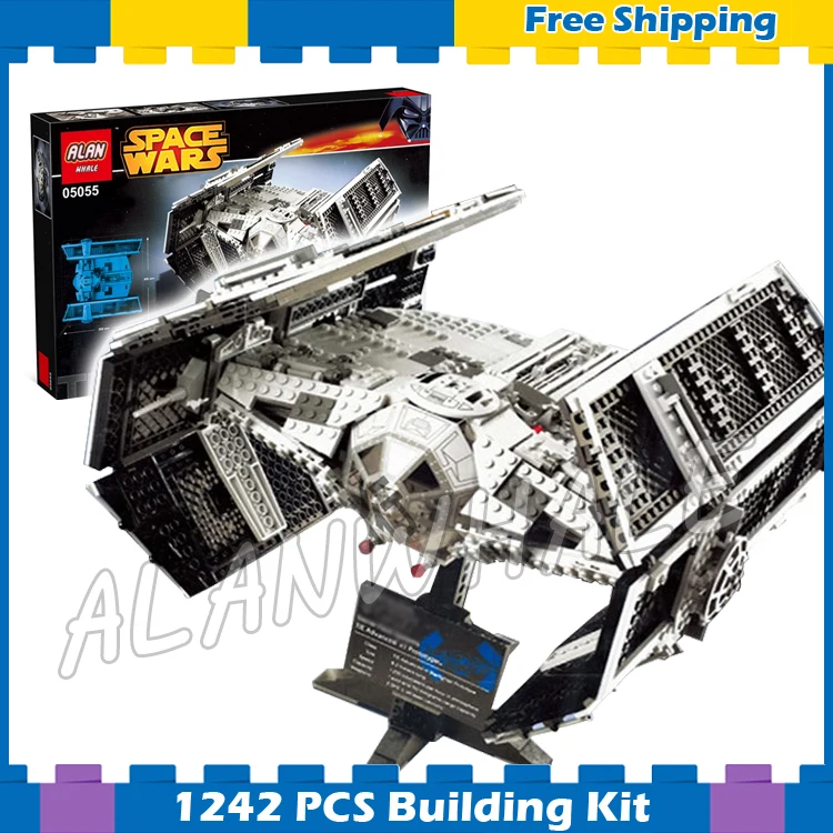 

1242pcs Space Wars The Rogue One USC Vader's TIE Advanced Fighter 05055 Model Building Blocks Gifts Sets Compatible With Lego