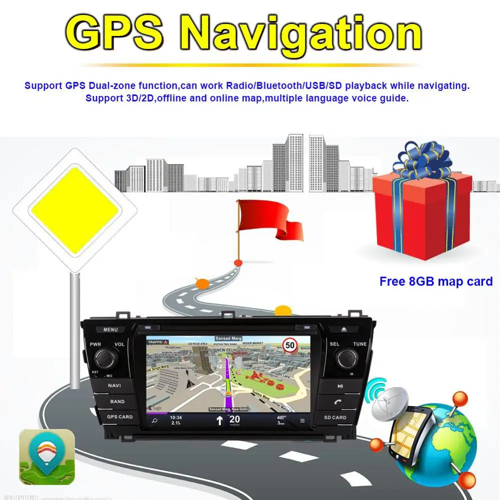 Perfect Android 8.0 Octa Core 4GB RAM Car GPS Navigation DVD Multimedia Player For Toyota Corolla 2013- Left Hand Driving Radio Stereo 5 Perfect Android 8.0 Octa Core 4GB RAM Car GPS Navigation DVD Multimedia Player For Toyota Corolla 2013- Left Hand Driving Radio Stereo 5