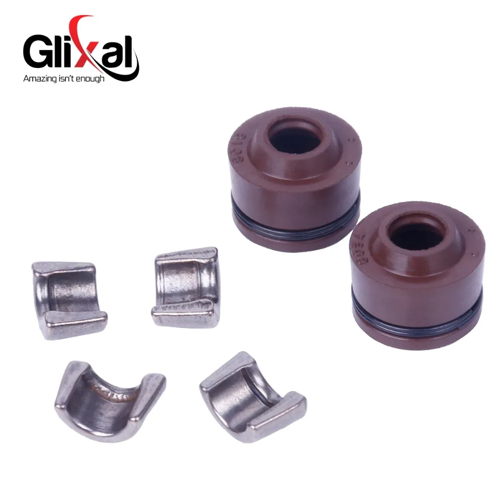 Комплект клапанов Glixal GY6 150cc 157QMJ комплект впускных и выпускных с пружинным