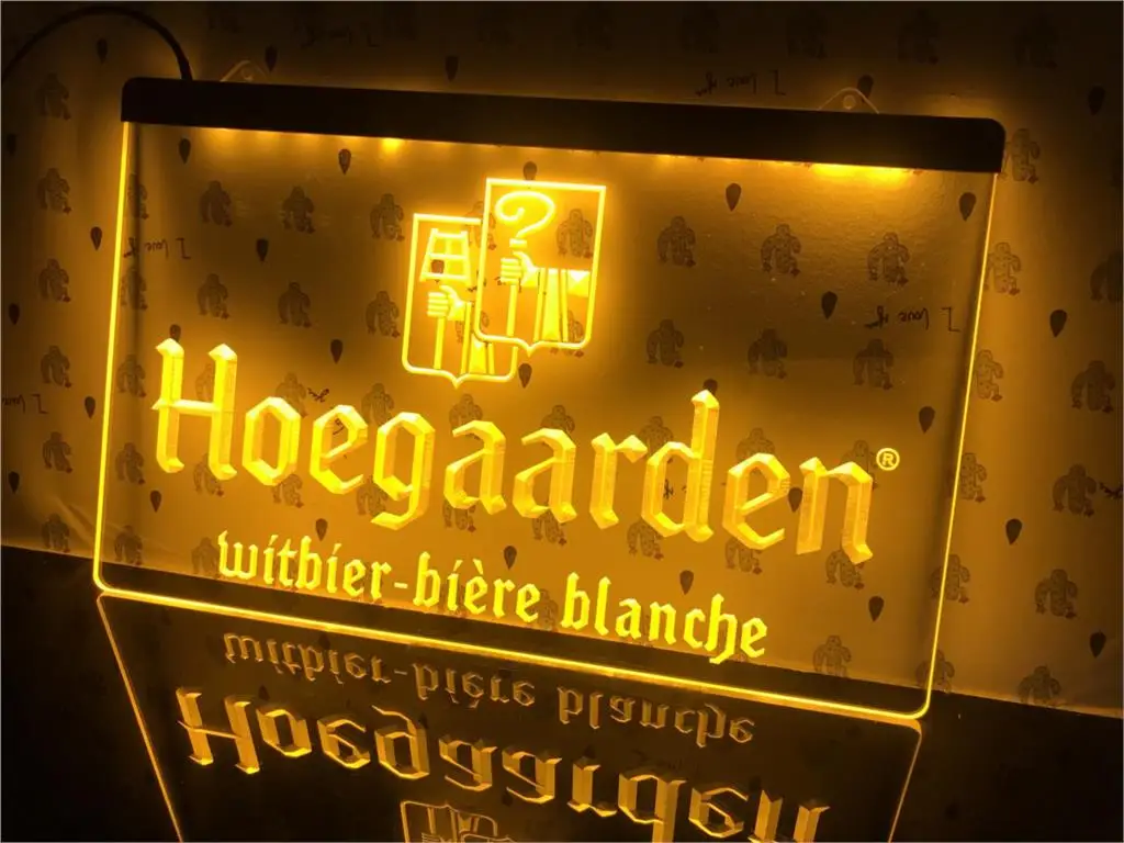 A173-Hoegaarden Бельгия пивной бар светодиодный светильник знак