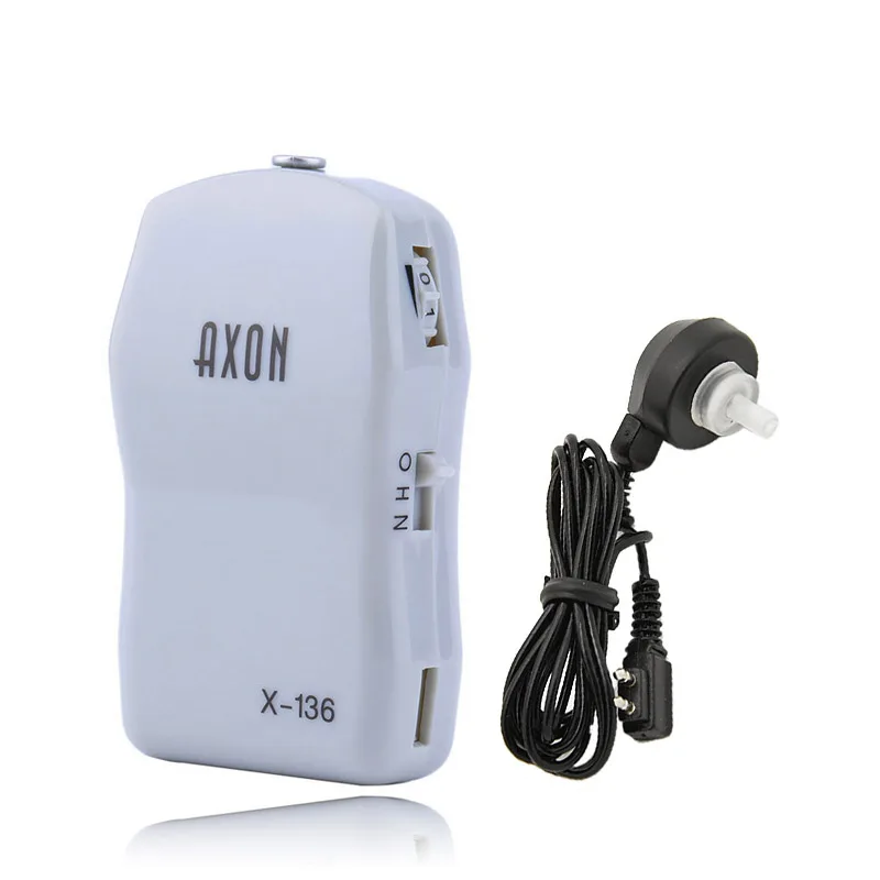 X 136 Pocket Wired Hearing Aids In The Ear Sound Amplifier Aid Adjustable Volume Control Personal Headphone for Old People