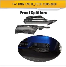 3 серии Carbon Fiber переднего бампера для губ Splitter для BMW E90 м спорт седан 4 двери 2005-2008 320i 323i 325i 328i 330i 335i