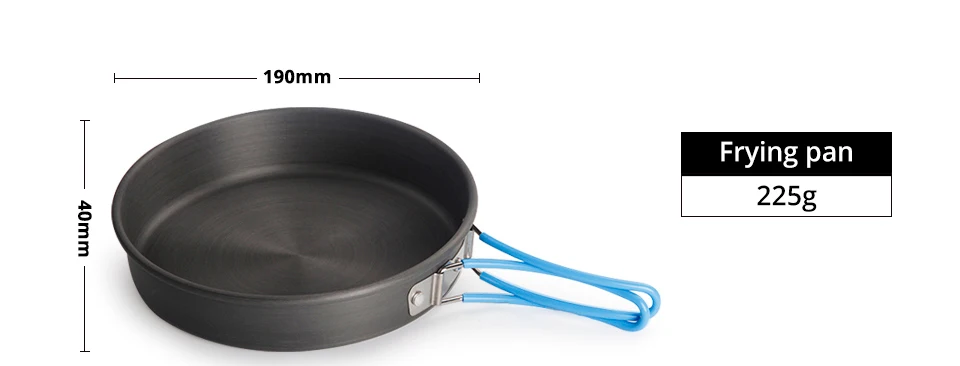 APG Outdoor Pots Pans Set Mini Gas Stove Camping Cookware Hiking Tableware With Foldable Spoon Fork Knife