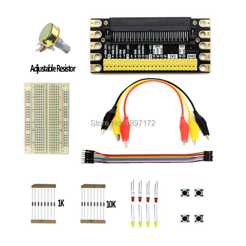 

BBC micro:bit GPIO, комплект расширительной платы, старт GPIO