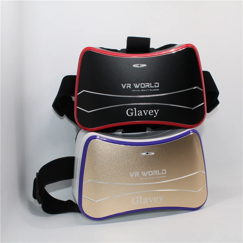 Glavey Wi-Fi VR коробка Google картонная гарнитура Android 4,4 четырехъядерный 1080P 3D VR все в одном 1 ГБ/8 Гб wifi+ Bluetooth 4,0 Glavey