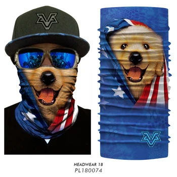 

Motorcycle Outdoor Magic Headband Cat Dog Panda Wolf Multifunction Animal Headwear Bandana Scarf Cycling Face Mask for Men Women