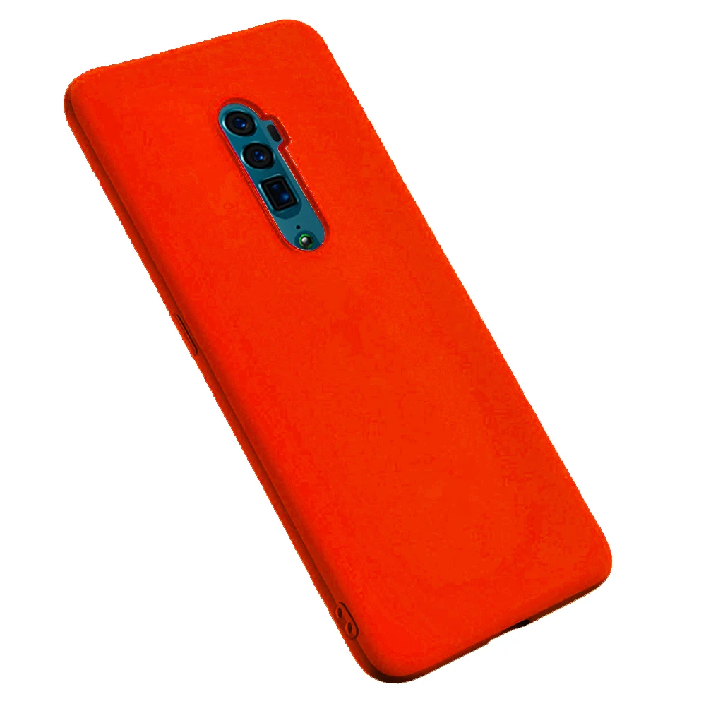 

Case for OPPO Reno Luxury Original Liquid Silicone Case Rubber Microfiber Cloth Lining Cushion Phone Cover for Reno 10x Zoom