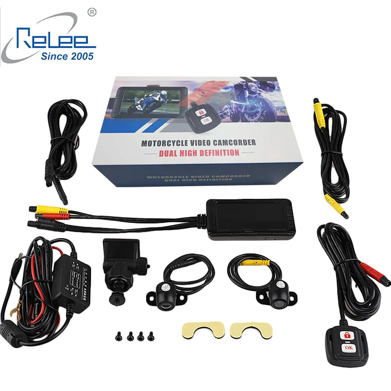 

Dual lens DVR Dash Cam Motorcycle security camera Full HD 1080P 720P Front Rear View Camera Vehicle Blackbox DVR