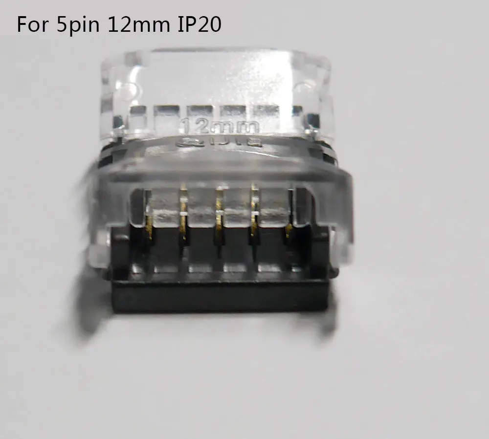 5 шт./лот 2pin 3pin 4pin 5pin Светодиодные ленты Разъем для 3528 5050 Светодиодные ленты для провода или тест-полоски для ленты соединения Применение терминалы - Цвет: 5pin 12mm for IP20