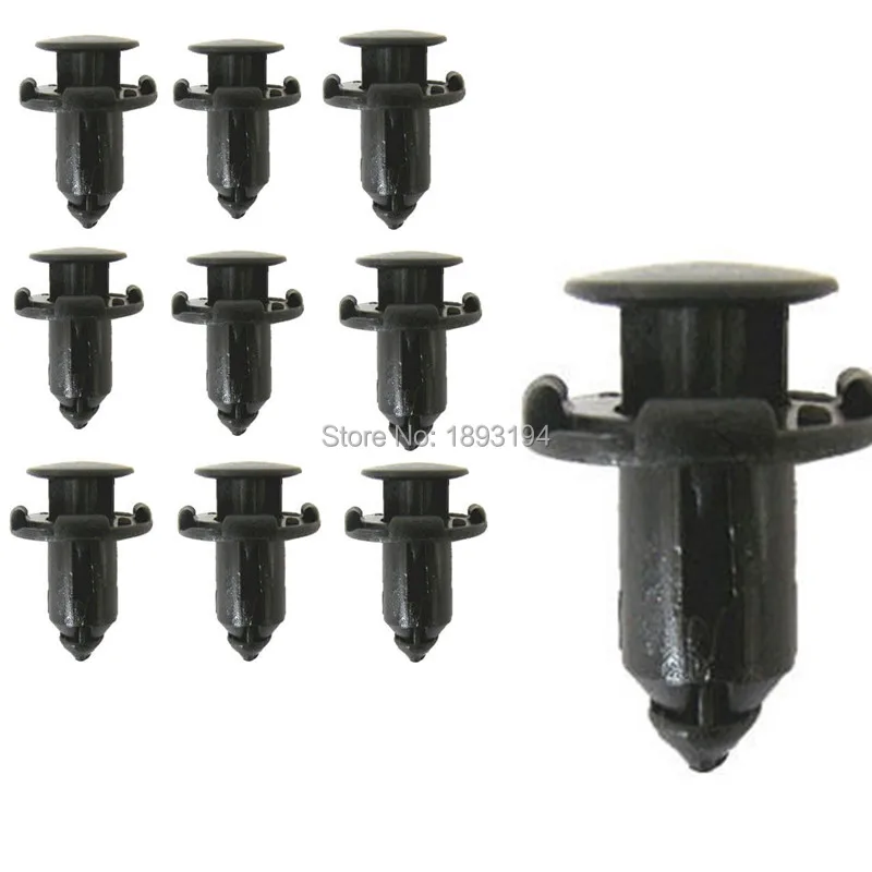 100pcs 9mm Black Nylon Screw Rivet Push Fit Panel Trim Clips repair For Bmw X1 X3 X5 X6 E90 E60 E46 E36 F30 | Автомобили и