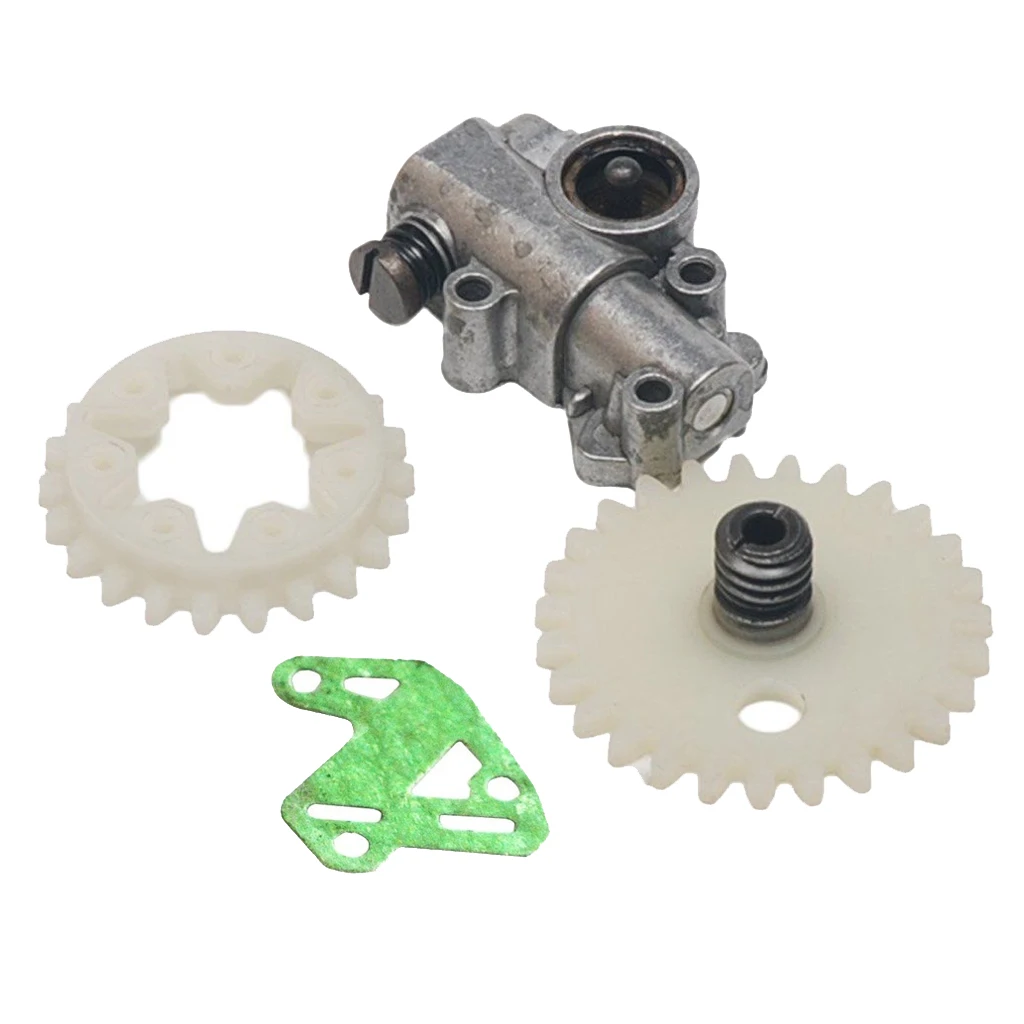 Oil Pump, Gasket, Worm Gear and Spur Wheel For Stihl Chainsaw Parts Replace OEM 1119 640 3200