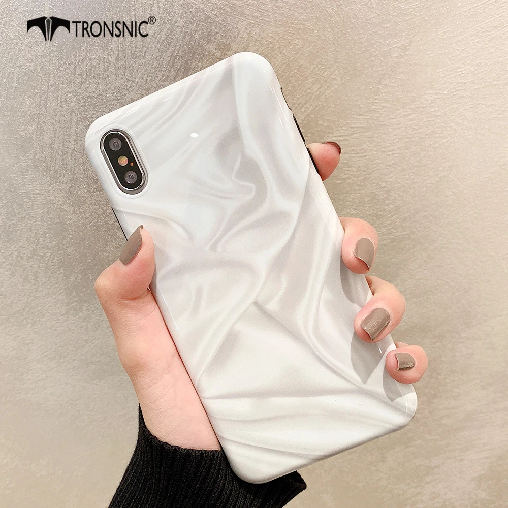 Чехол для телефона TRONSNIC Marble Green iPhone X XS MAX XR матовый мягкий модный чехол 6s 6 7 8 Plus