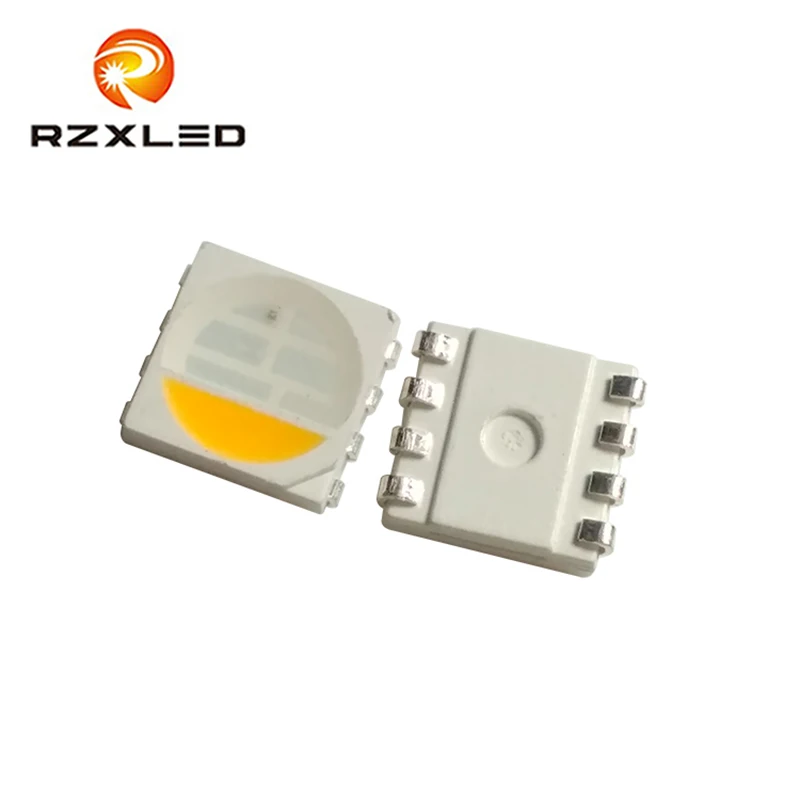 1000 шт./лот PLCC8 20MA 5050RGBW разноцветная красная синяя зеленая теплая белая
