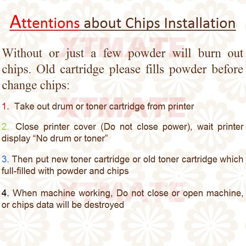 4 шт. тонер чипы для Samsung 404 404S K404|toner chips|clt k404schip toner |