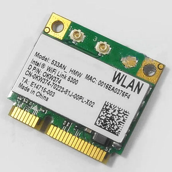 Для Intel WIFI Link 5300 AGN 533AN_HMW 802.11n двухдиапазонный 450 Мбит/с беспроводной PCIe 2 4 ГГц 5