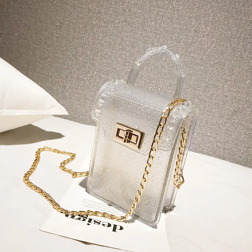 

Bags for Women 2019 New Jelly Bag Female Crossbody Shoulder Packs Fashion Clear Small Bag Sac Transparent Femme Cute Handbags