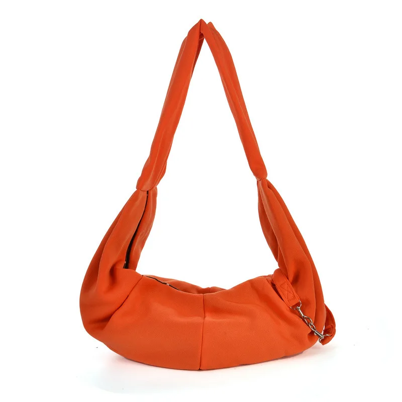 Hands-free Реверсивный маленькая собака кошка слинг переноска сумка для домашних животных дорожная сумка мягкая удобная двусторонняя сумка на плечо сумка для переноски - Цвет: Orange