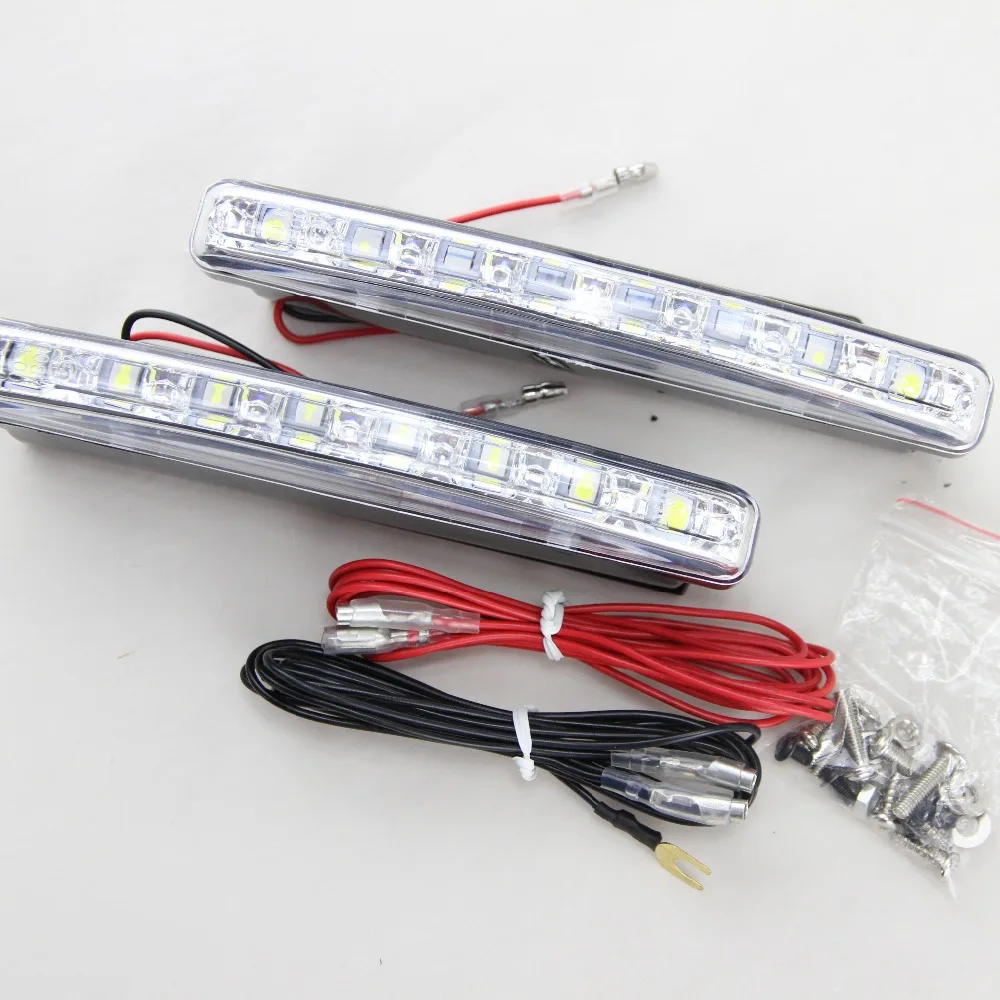 

Ultra Bright DC 12V Daytime Running light 100% Waterproof drl Day time Lights LED Car DRL Driving lamp 2pcs/lots