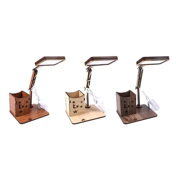 

Creative LED Eye Protection Folding Table Lamp Mobile Phone Stand Table Lamp Night Light Wooden Table Lamp home