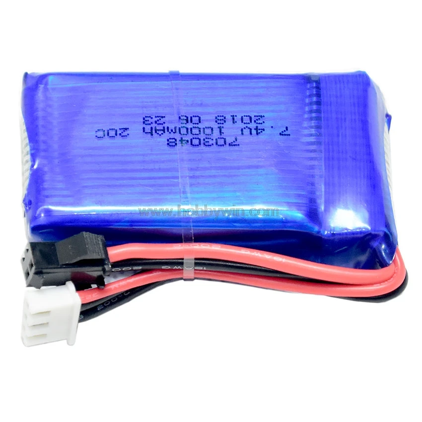 

7.4V/2S 1000mAh 20C LiPO Battery SM-2P plug for RC Scale Buggy Car Truck Racing Speedboat Ship Model Airplane