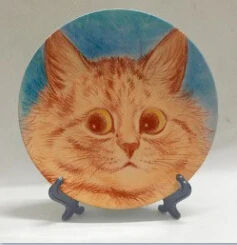 Викторианская эпоха, иллюстратор, декоративная тарелка с изображением anthropomorphic cats, дизайнерский узор, настольные тарелки с украшением, 8 дюймов - Цвет: 11